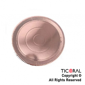 PLATO LAMINADO ROSA GOLD N.20 20CM x 10
